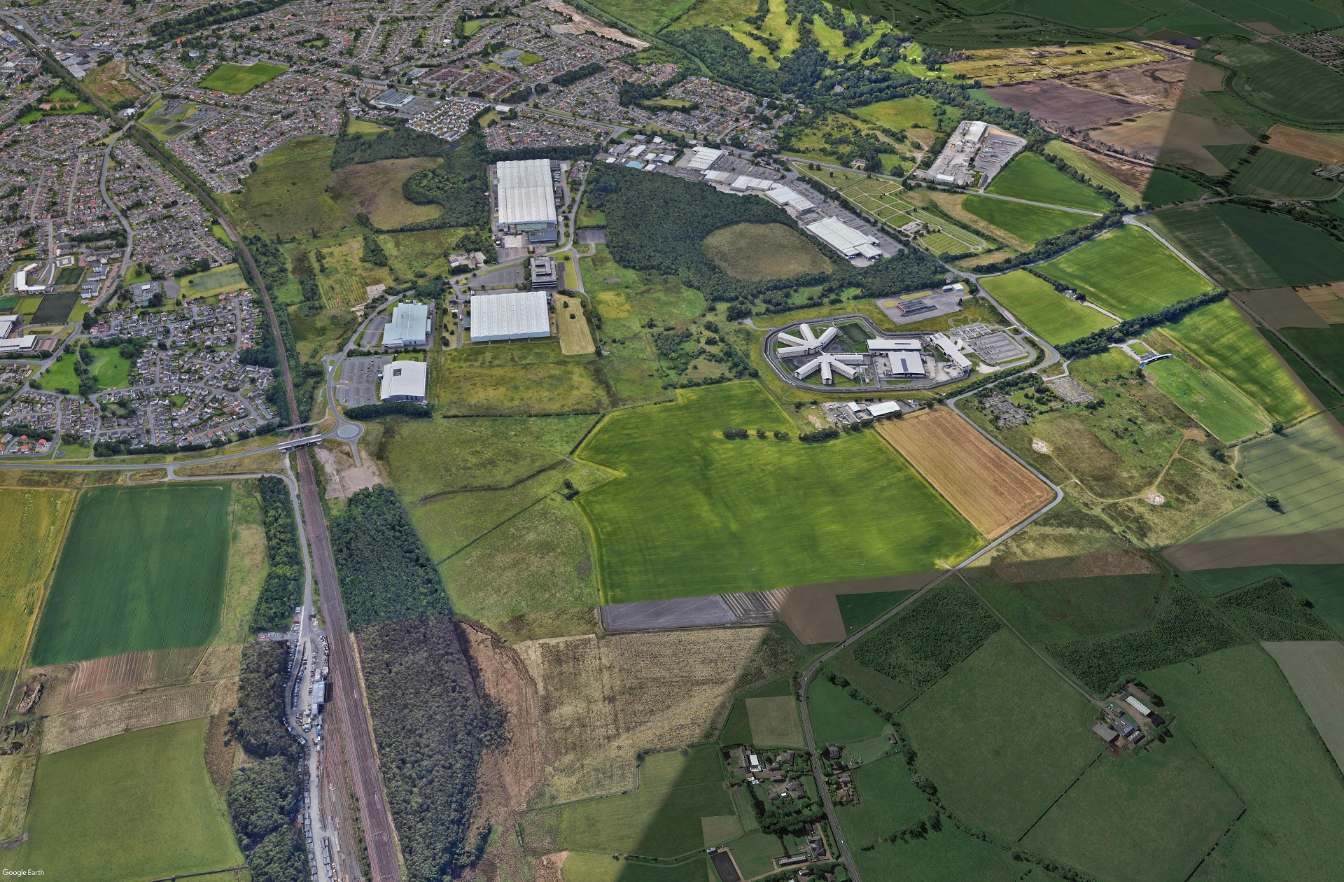 Aerial view of Westerhill in Bishopbriggs