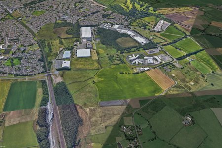 Westerhill redevelopment road area from above