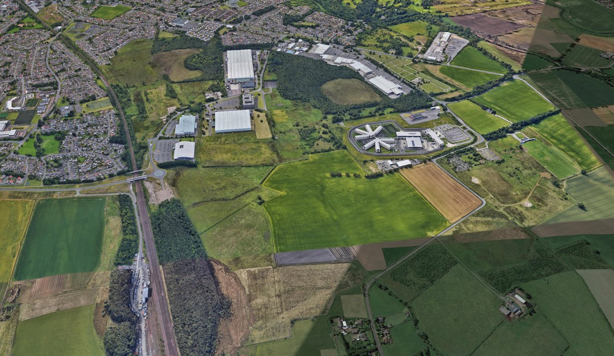 A general view of the Westerhill area of Bishopbriggs, from above