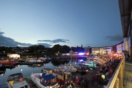Kirkintilloch Canal Festival at night
