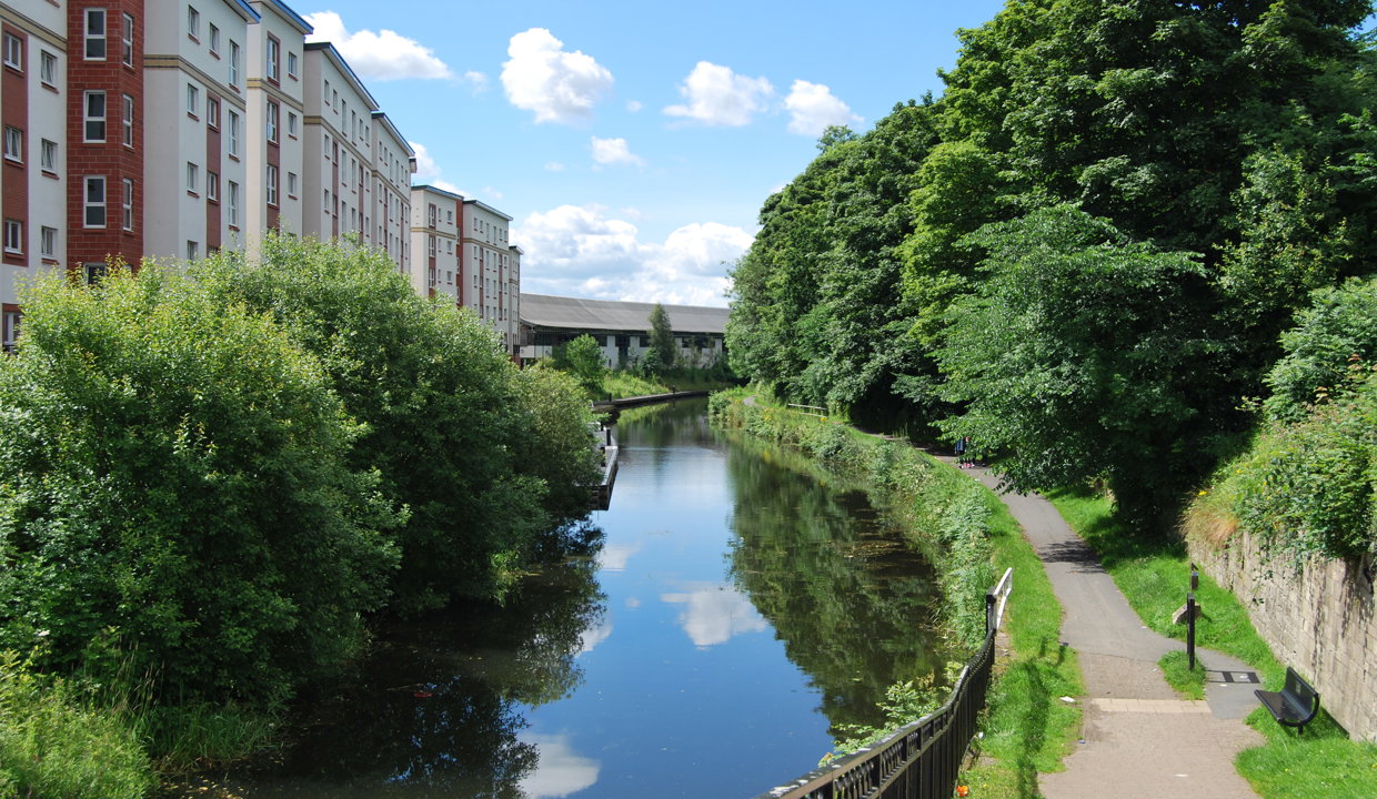 View of the Forth and Clyde Canal in Kirkintilloch