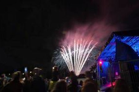 Fireworks at canal festival