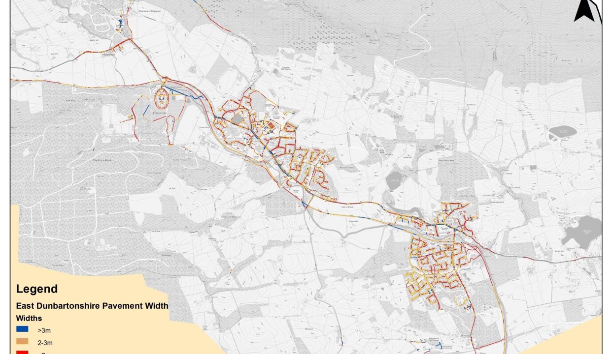 Map of Lennoxtown