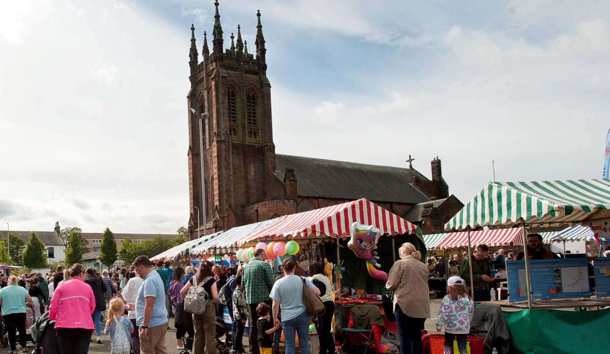 St Mary's Church during the canal festival