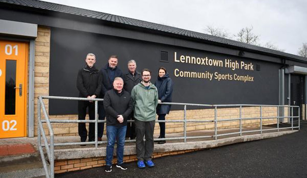 Councillor Ferretti (front right) and EDLC General Manager Mark Grant (front left) with representatives of the Council's Major Assets team, Morgan Sindall and SCAPE Scotland.