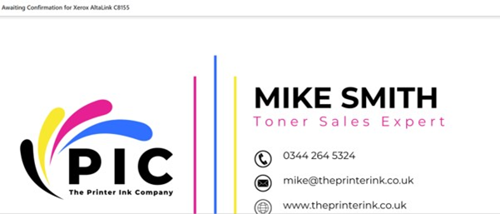 email signature for Mike Smith