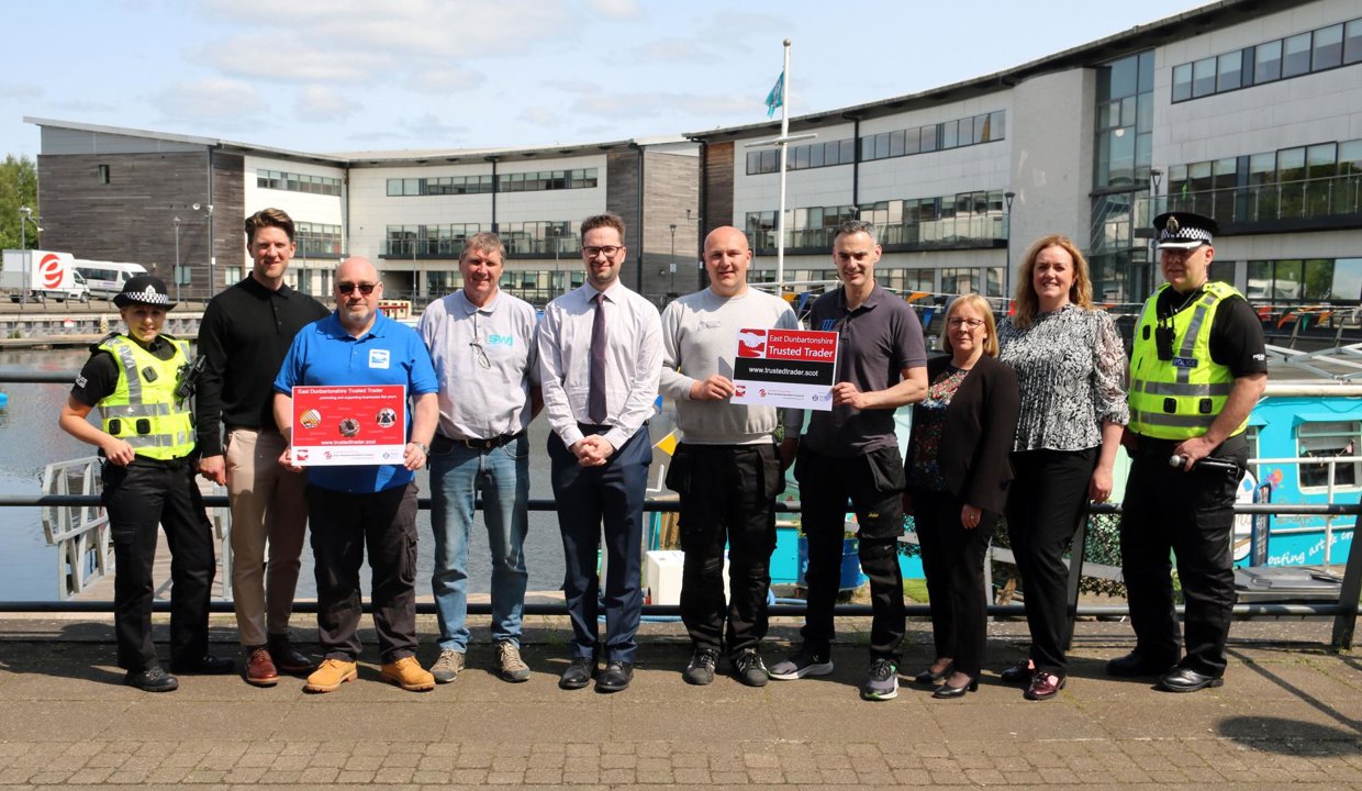 Representatives of the Trusted Trader scheme in East Dunbartonshire