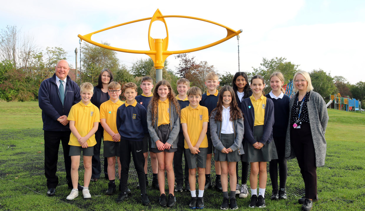 Councillor Pamela Marshall was joined by pupils from nearby Killermont Primary at the official opening