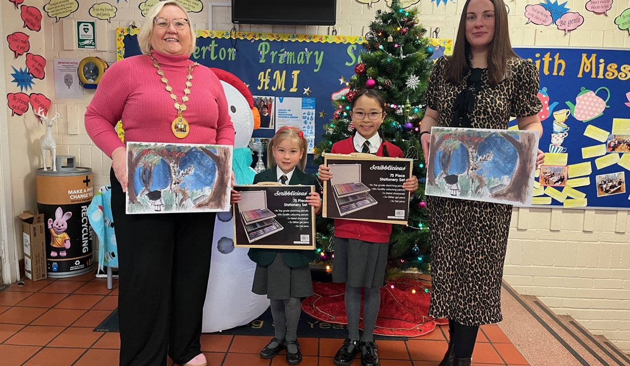 Both runners-up with the provost and depute provost