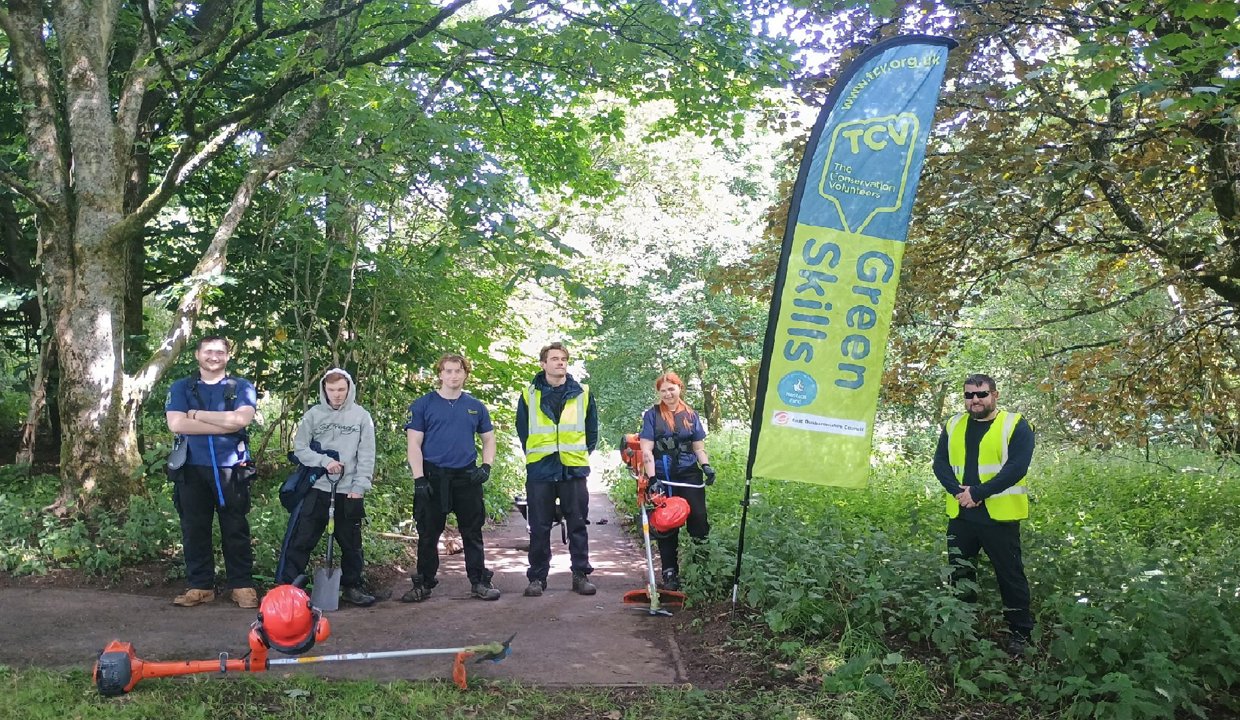 The Green Skills John Muir Way trainees