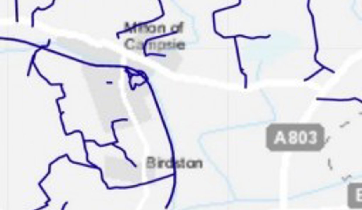 Eastern Lennoxtown area (Milton of Campsie)