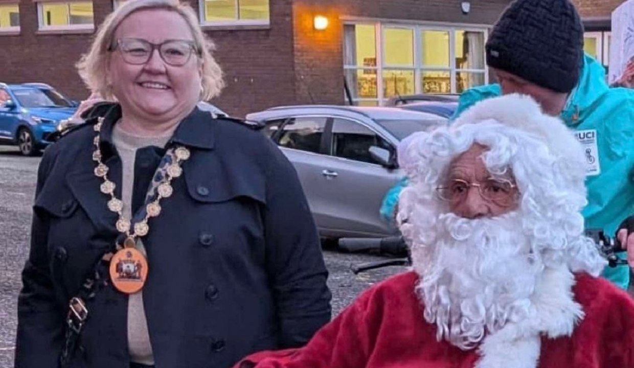 Provost Renwick with Santa
