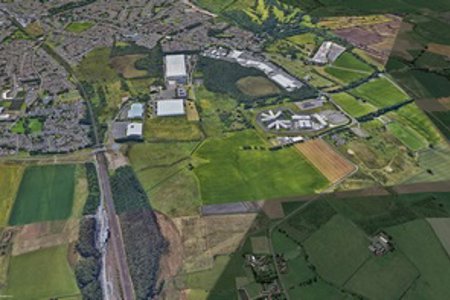 Aerial view of Westerhill in Bishopbriggs