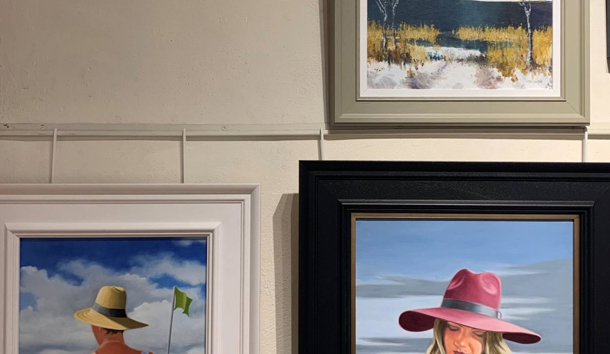 Some of the art work that will be on display at the Auld Kirk Museum