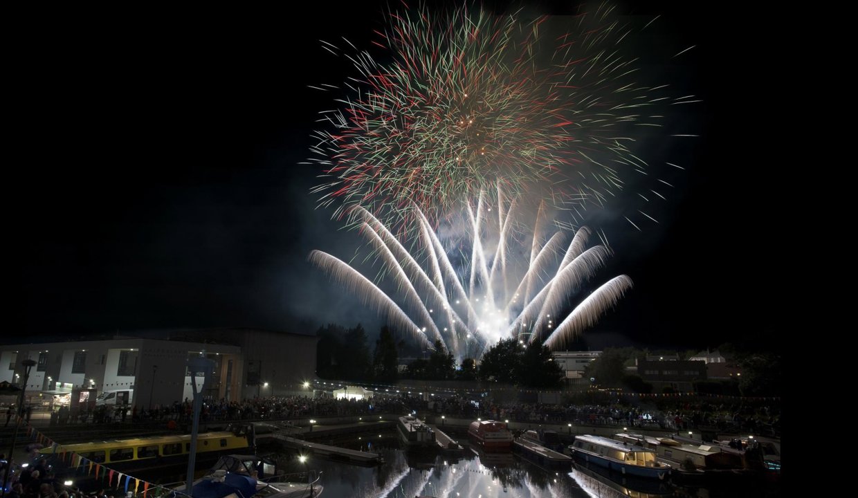Fireworks at Kirkintilloch Canal Festival