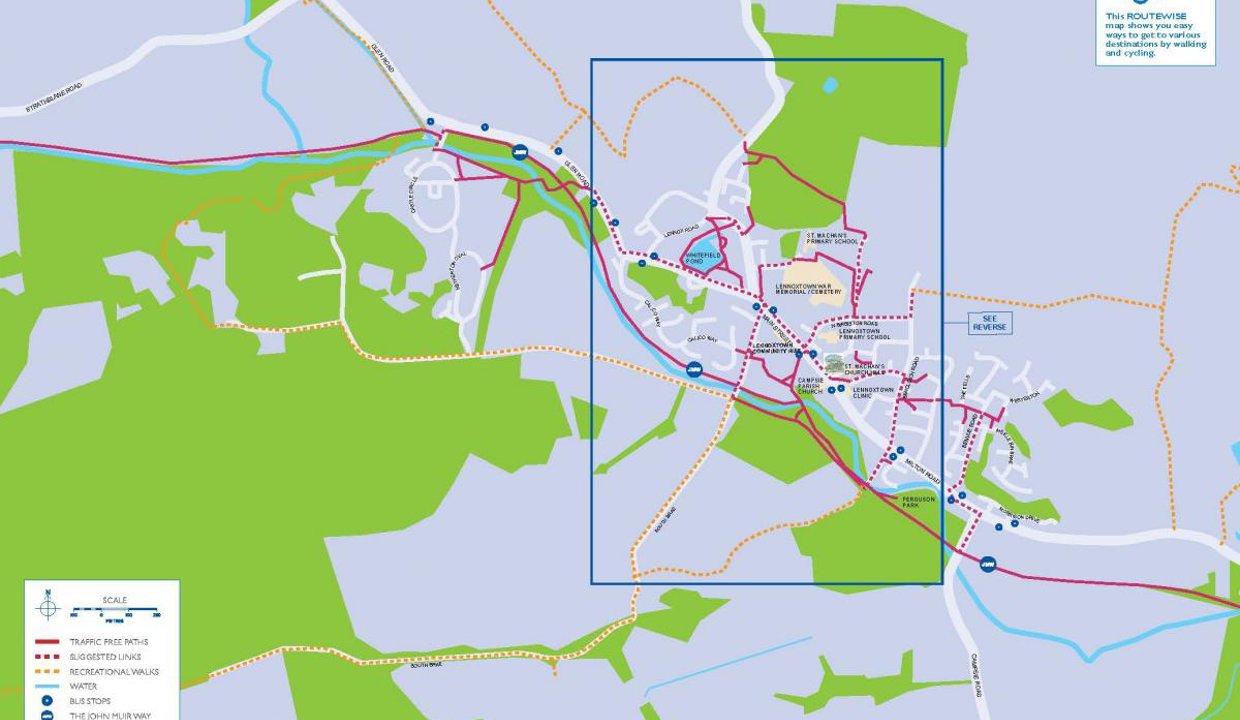 map of Lennoxtown