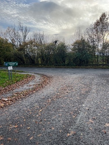 a807 before image showing a left turn in the road