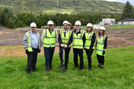 councillors and staff on site