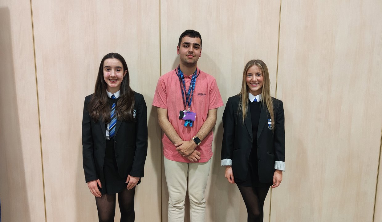 the three MSYP winners for the local area Emily Sneddon, Rhys Kahlon Andrew, Arianna Gagnon