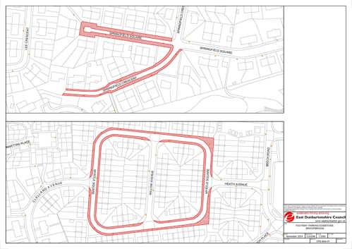 Bishopbriggs exempted street map