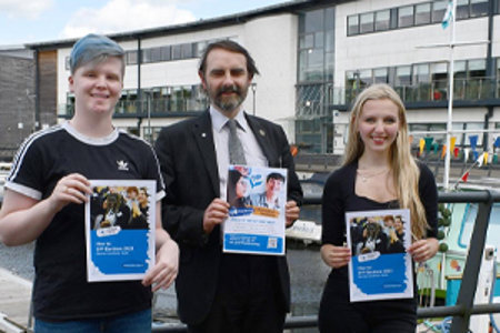 Felix, Cllr Low and Sophie