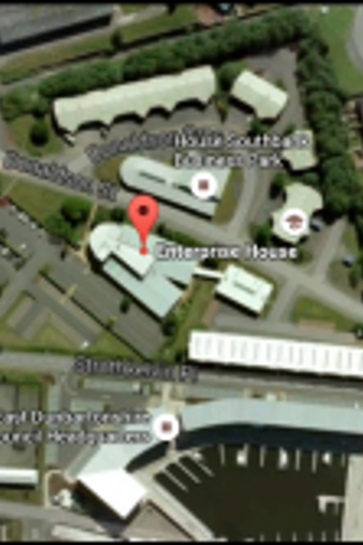 Aerial View of Southbank house and kirkintilloch 
