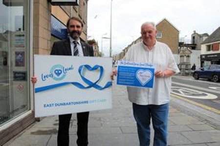 Cllr Gordan Low and Jim Hopkins, Chair of Kirkintilloch BID