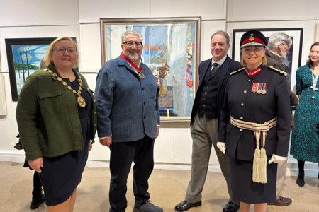 Provost Renwick; RGI President, Professor Gordon Murray; RGI Administrator Michael Durning; and LL Jill Young.