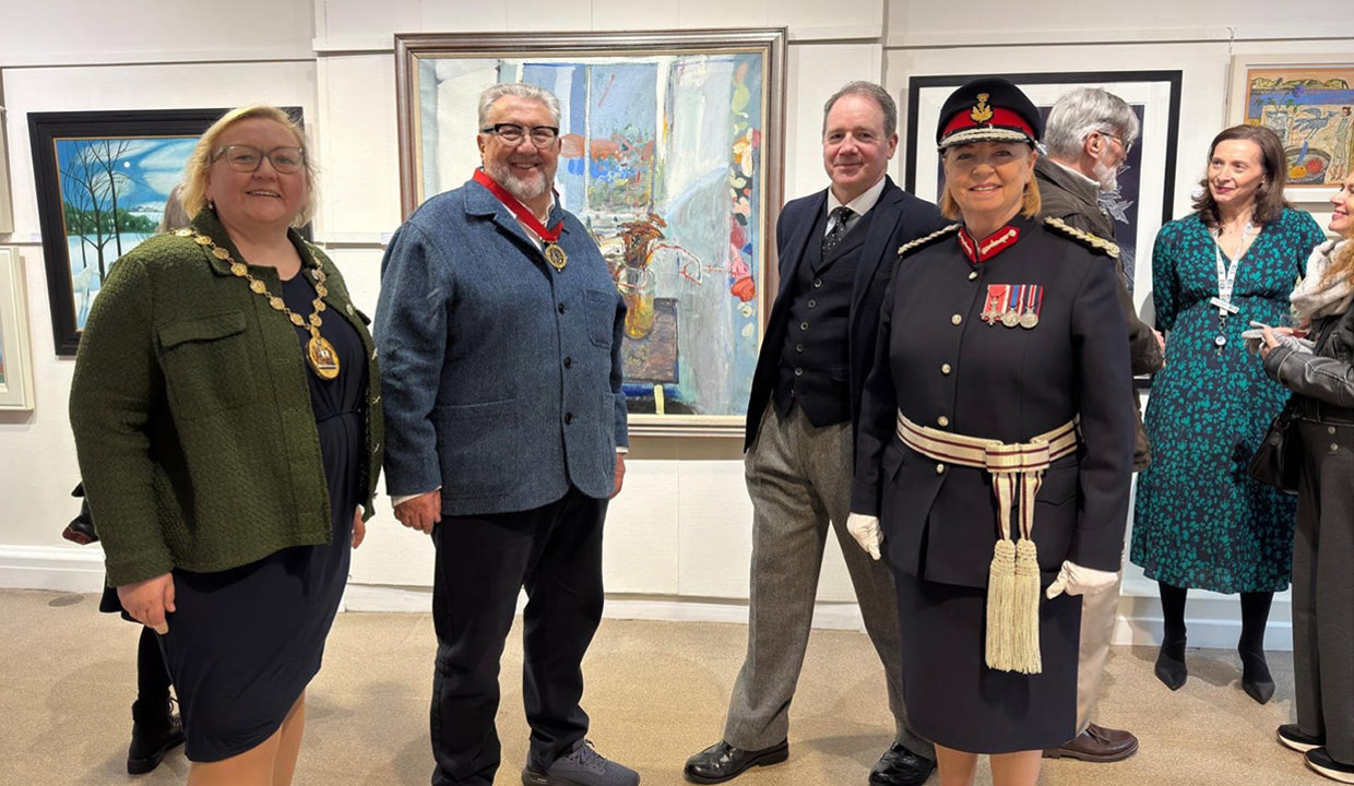 Provost Renwick; RGI President, Professor Gordon Murray; RGI Administrator Michael Durning; and LL Jill Young.