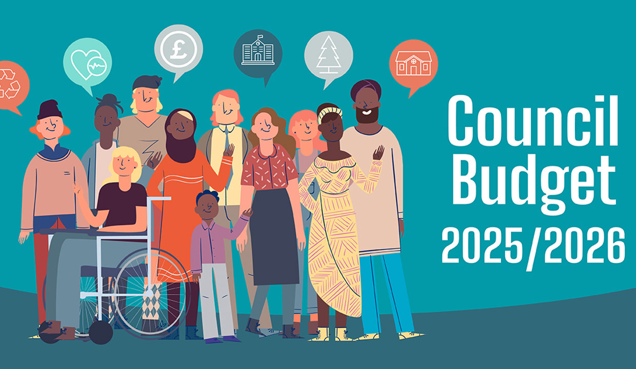 council budget 2025/26 infographic