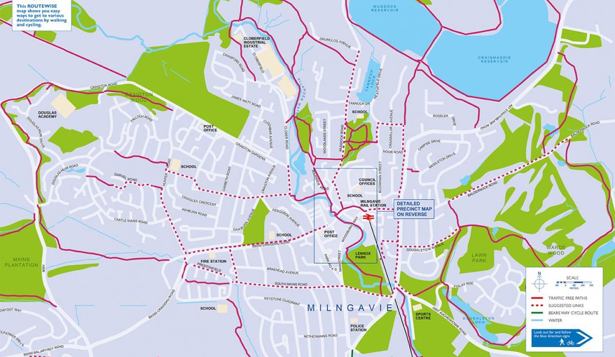 map of milngavie