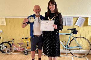 Denis with Depute Provost Colette McDiarmid