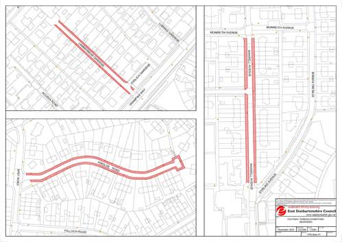 Bearsden exempted street map
