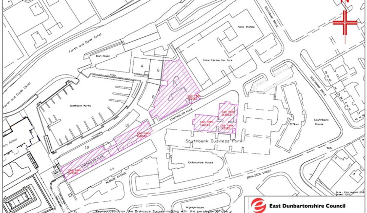 map of marina and parking restrictions