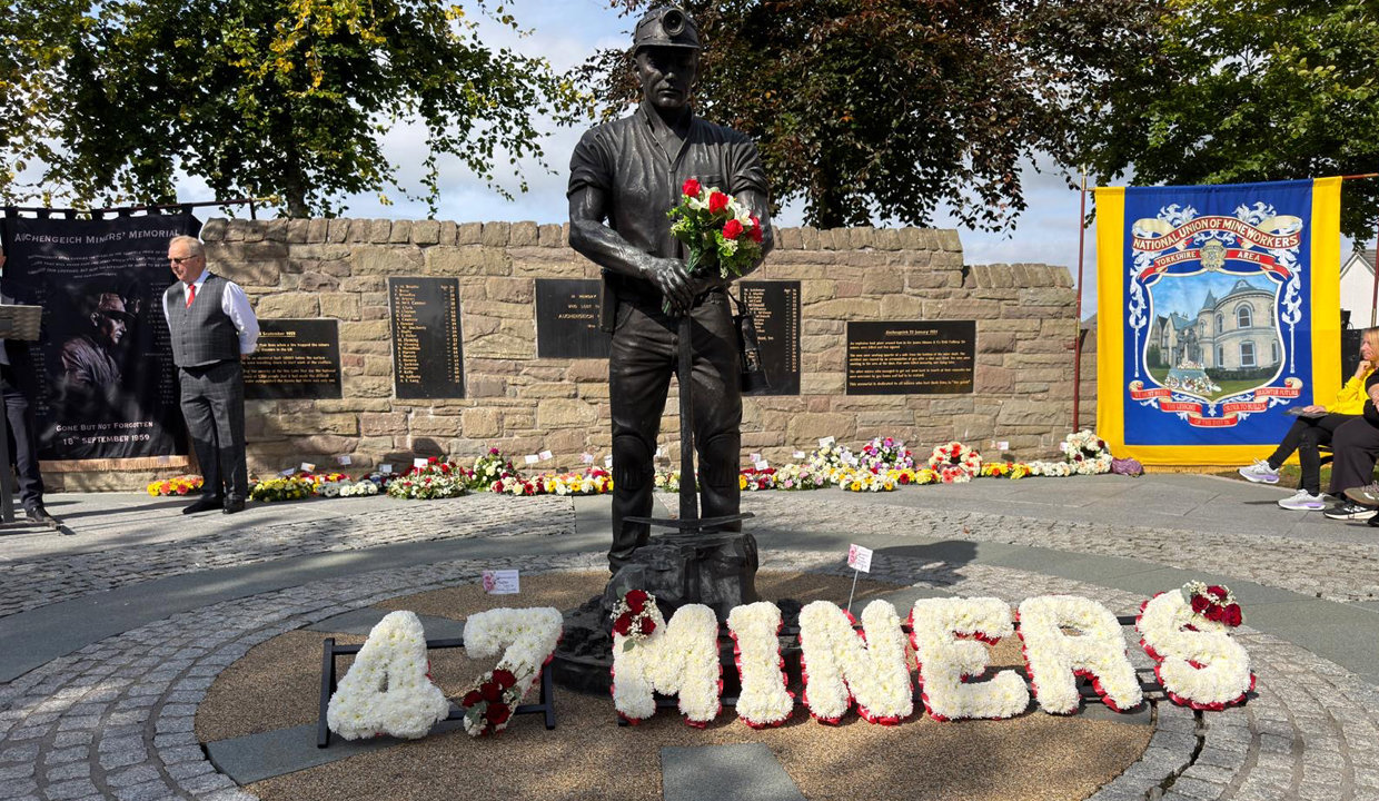 The Auchengeich Miners’ Memorial Statue