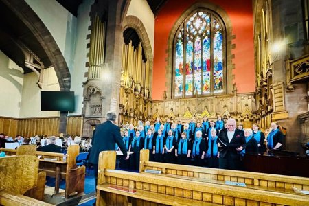 Kirkintilloch Ladies Choir in St Mary’s Parish Church, Kirkintilloch