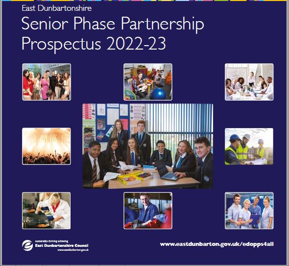 Front cover of Senior Phase Partnership Prospectus 2021-22