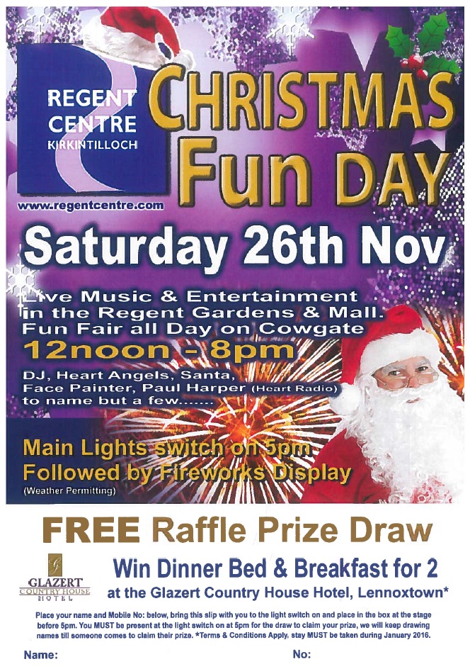 Regent Centre Christmas fun day poster
