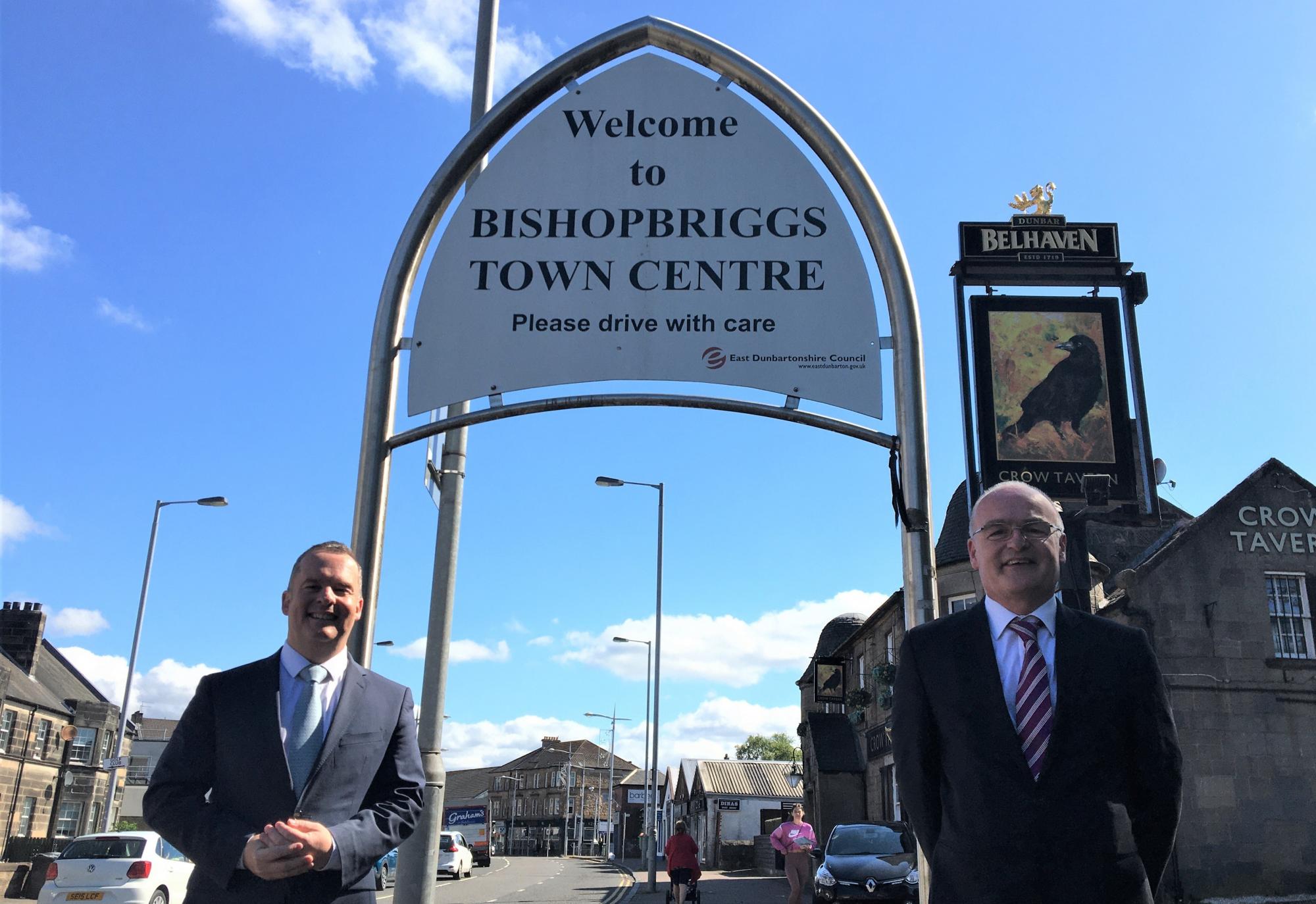 Joint Leaders in Bishopbriggs town centre