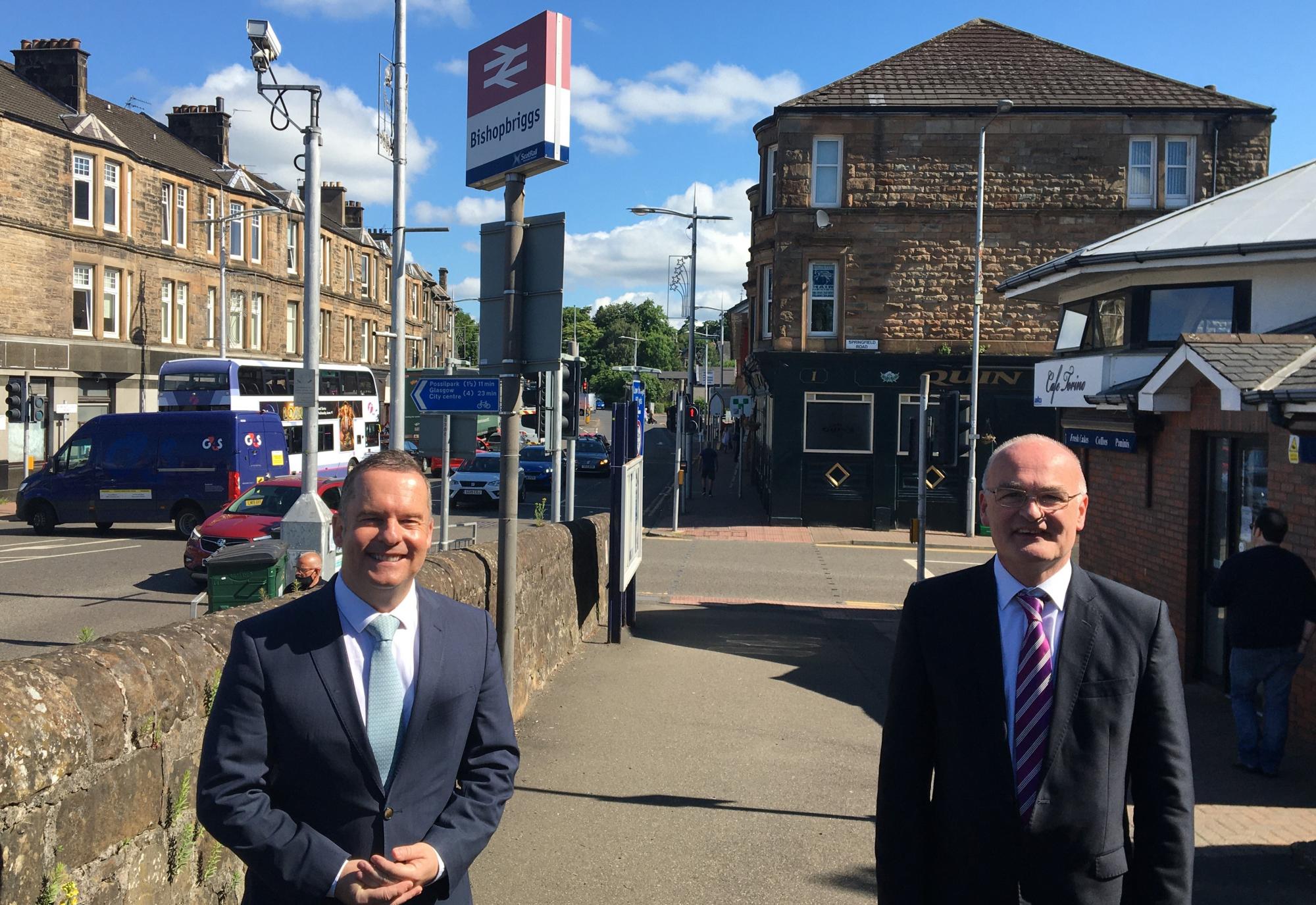 Joint Leaders at Bishopbriggs Station