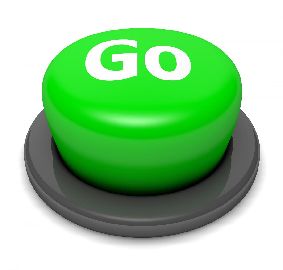 large green go button