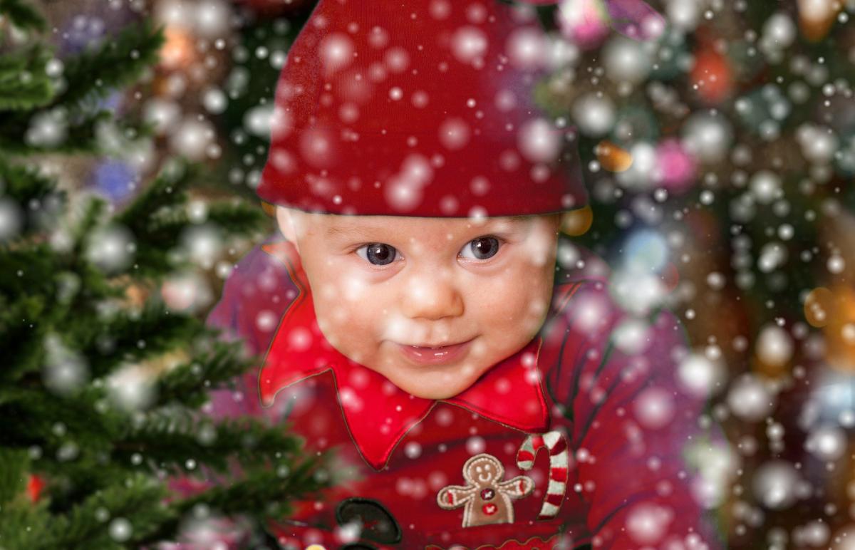 child in festive dress