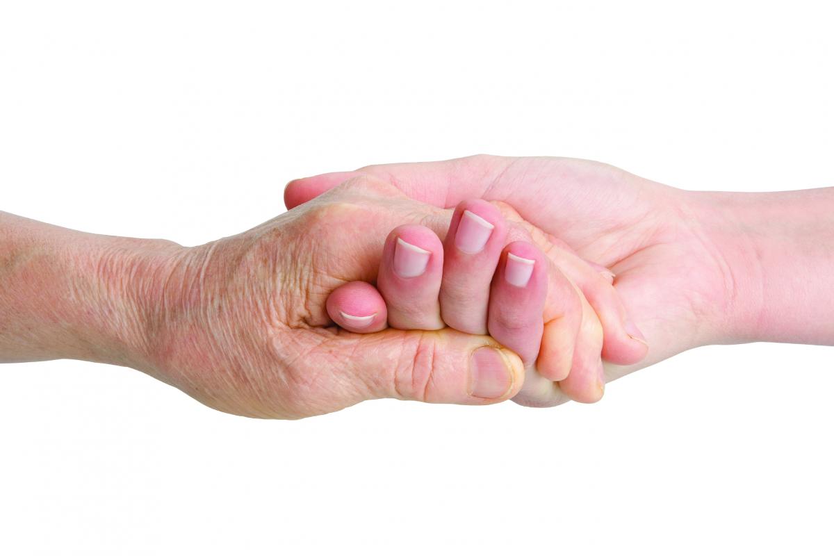 image of holding hands