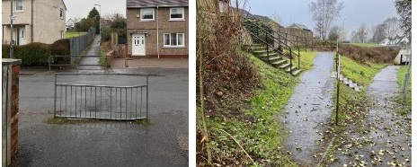 barriers in place for people in lennoxtown