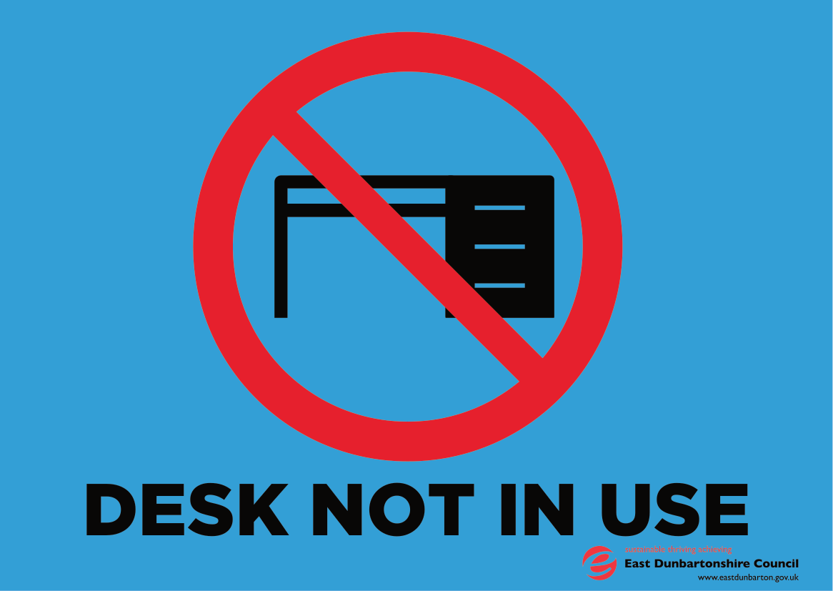 desk not in use zone 1