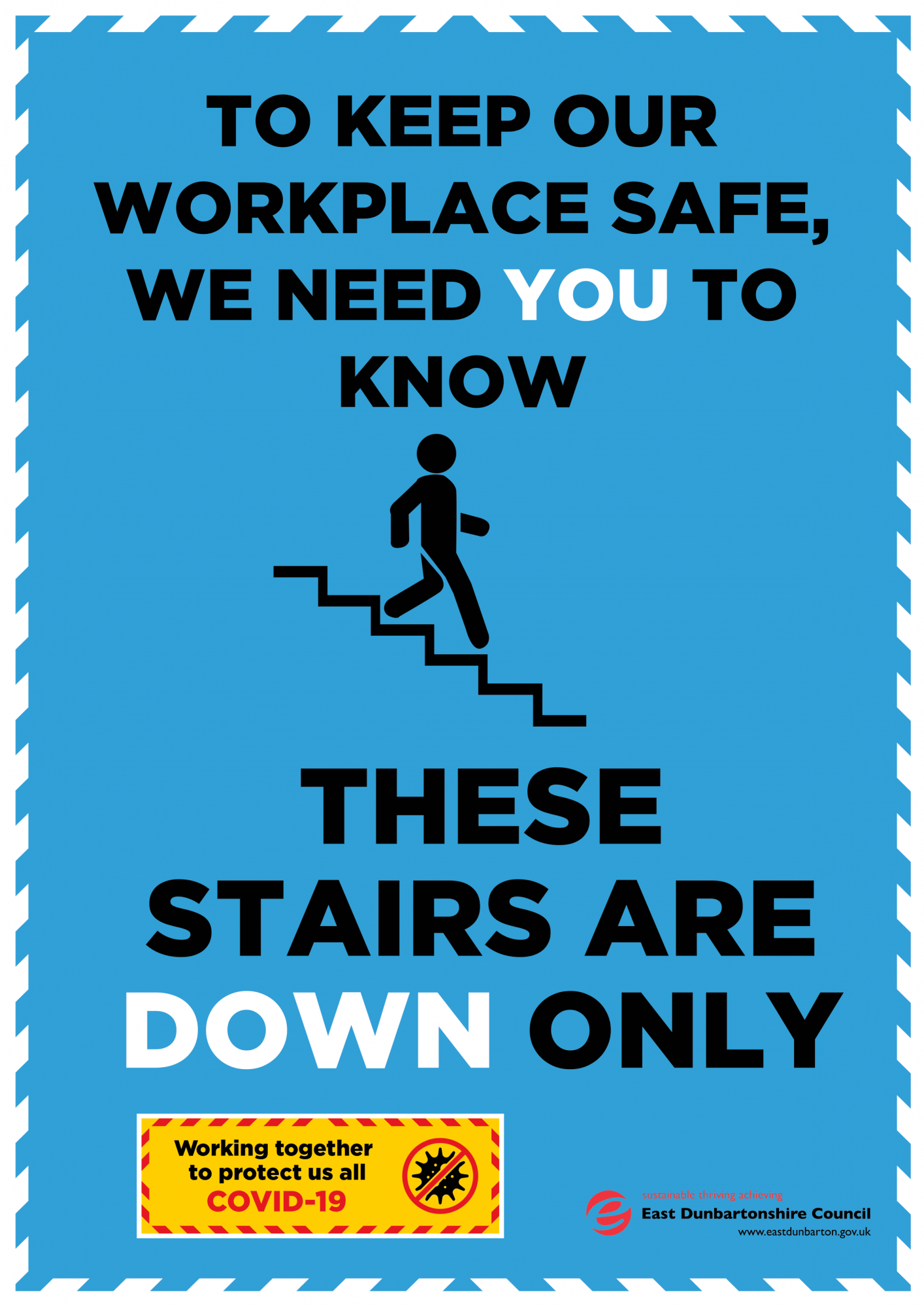 down stairs only