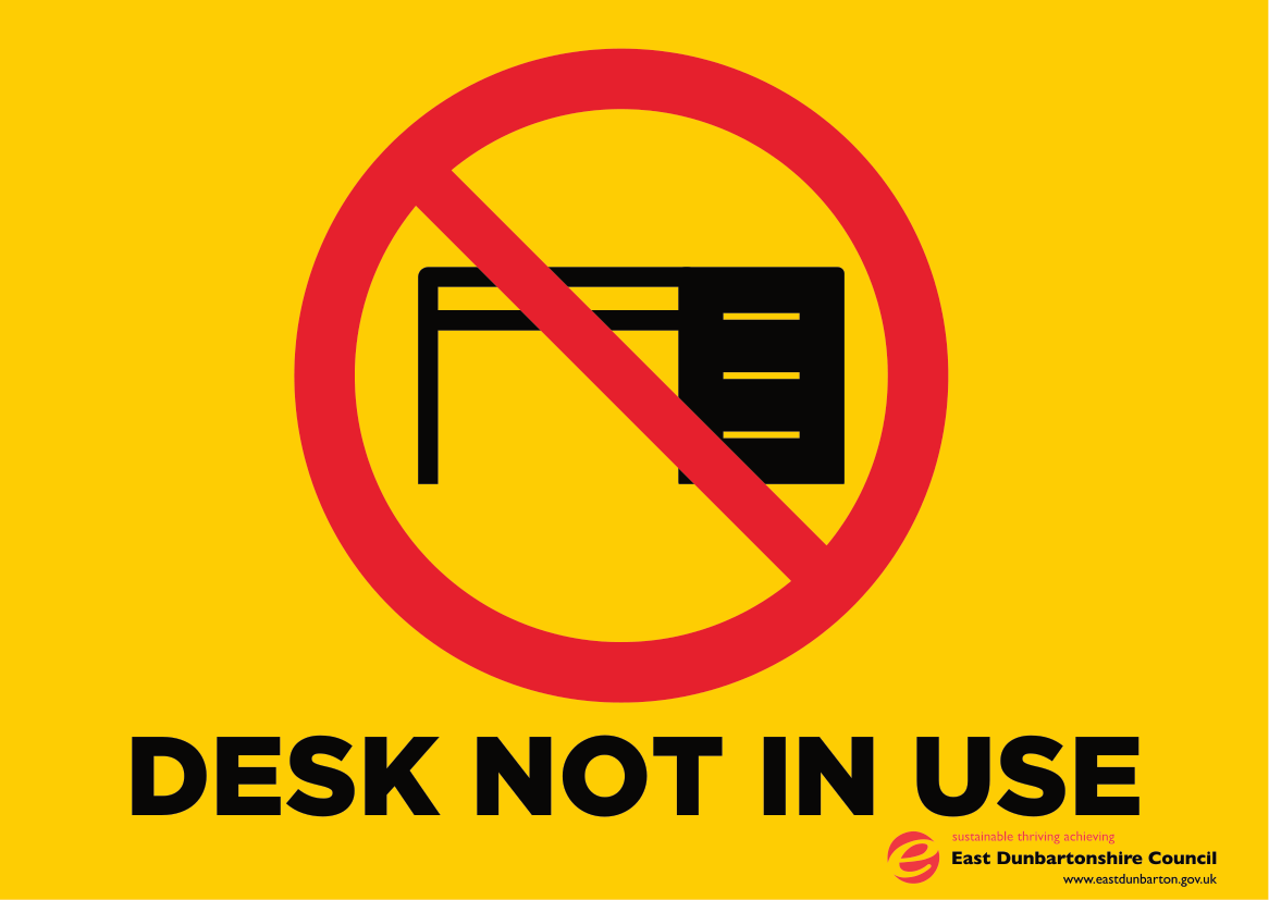 desk not in use zone 2
