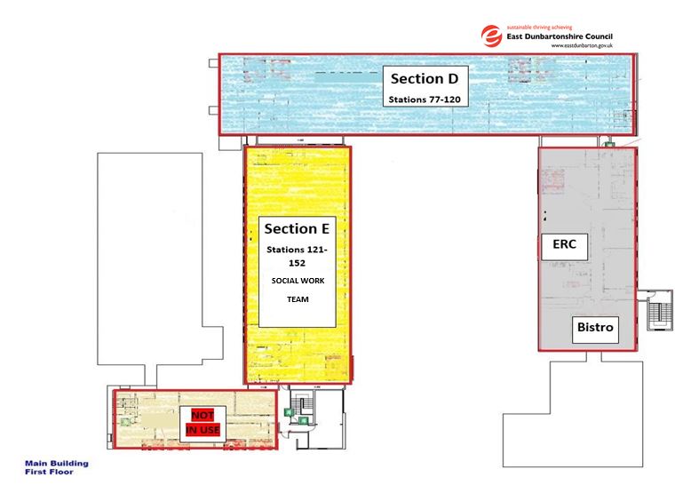 main building layout - first floor
