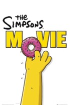 The Simpsons Movie with hand taking out the O as a donut