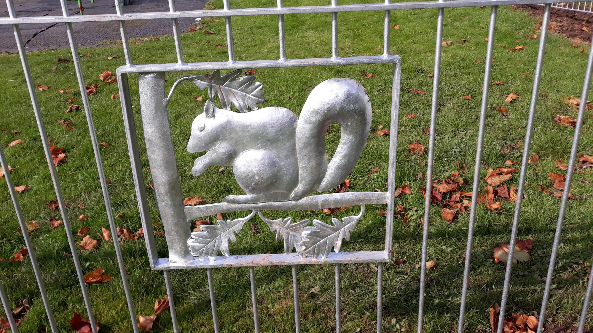 Fence with animal on it